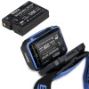 Фонарь налобный Brevia 500Lm, 3W CREE XPG+COB, 1200mAh/3xAAA, з сенсором білий/червоний (14350ERBX1)