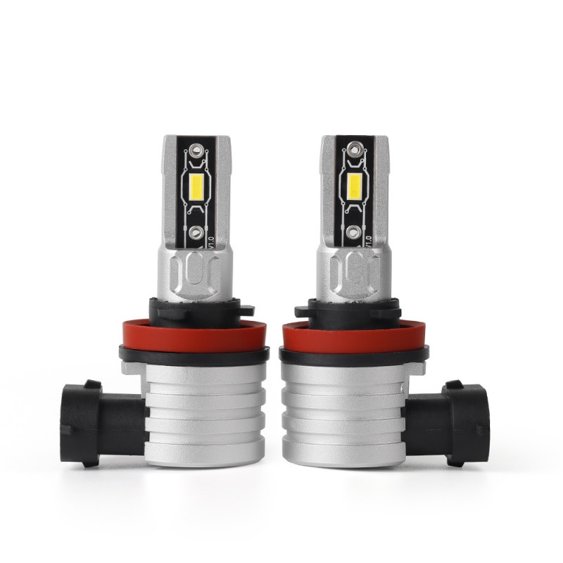 Світлодіодні автолампи H11 Carlamp Crystal Vision мініатюрні лампи сумісні на 99% з авто 5000Lm 6000K (CVH11)