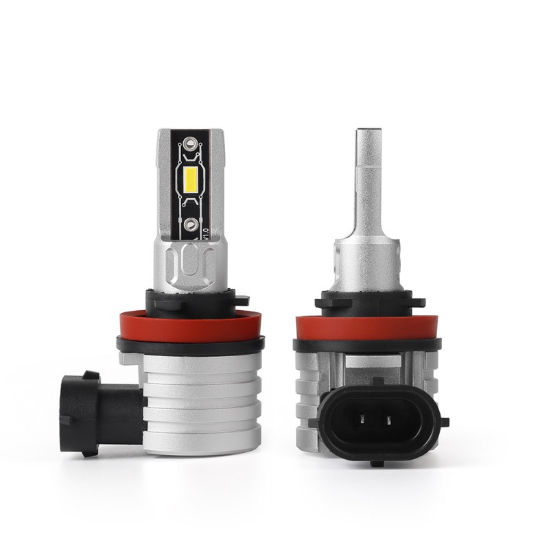 Світлодіодні автолампи H11 Carlamp Crystal Vision мініатюрні лампи сумісні на 99% з авто 5000Lm 6000K (CVH11)