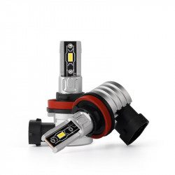 Світлодіодні автолампи H11 Carlamp Crystal Vision мініатюрні лампи сумісні на 99% з авто 5000Lm 6000K (CVH11)