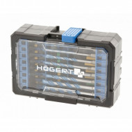 Набір ударних біт та універсальних свердлів 35 шт Hogert (HT1S801)