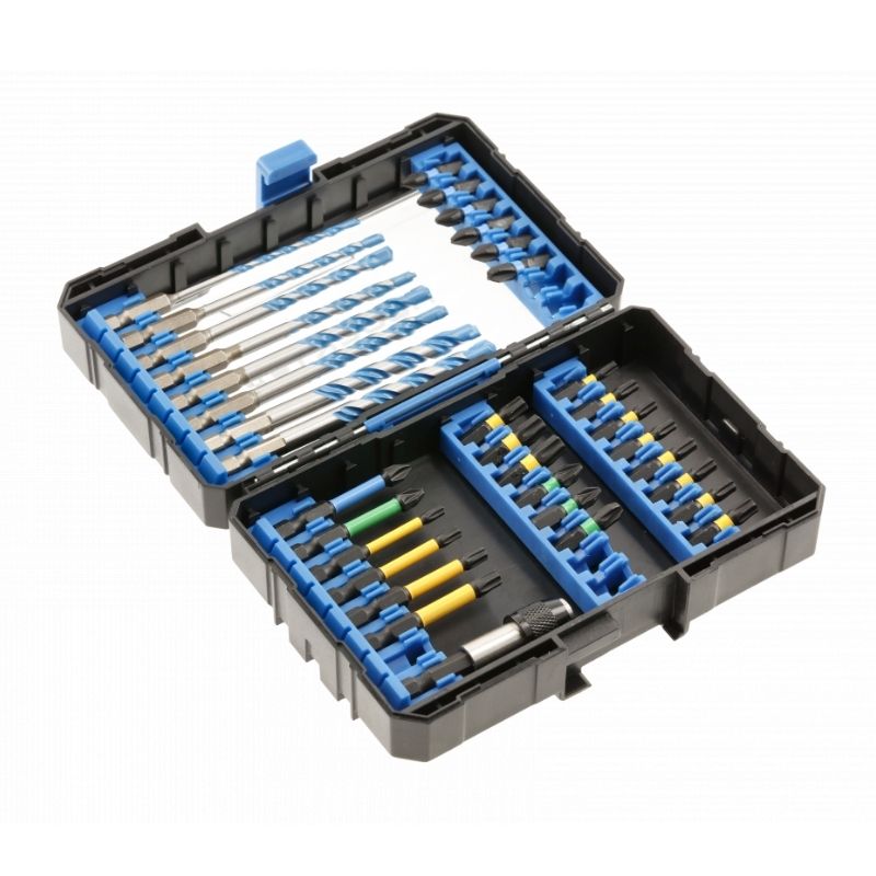 Набір ударних біт та універсальних свердлів 35 шт Hogert (HT1S801)