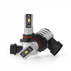 Світлодіодні автолампи HB3 Carlamp Crystal Vision мініатюрні лампи сумісні на 99% з авто 5000Lm 6000K (CVHB3)