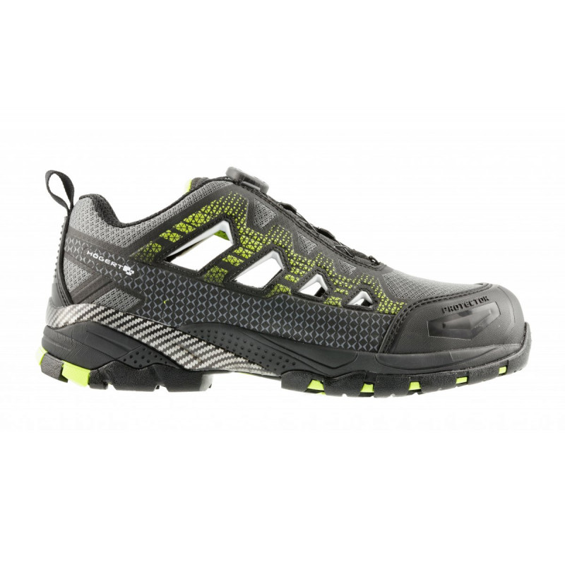 PAGLAU Сандали рабочие LACE SYSTEM S1PS SR FO черный/зеленый 43 Hogert (HT5K580-43)
