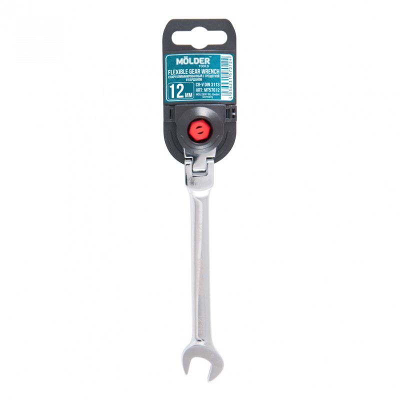Ключ комбінований з тріскачкою та карданом 12 мм Molder (MT57012)