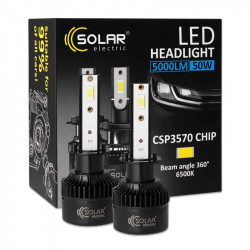 Світлодіодні автолампи LED H1 Solar 12/24V 50W 5000Lm 6500K CSP3570 2шт (8501S2)