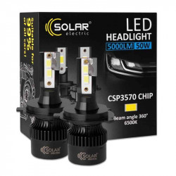 Світлодіодні автолампи LED H4 Solar 12/24V 50W 5000Lm 6500K CSP3570 2шт (8504S2)