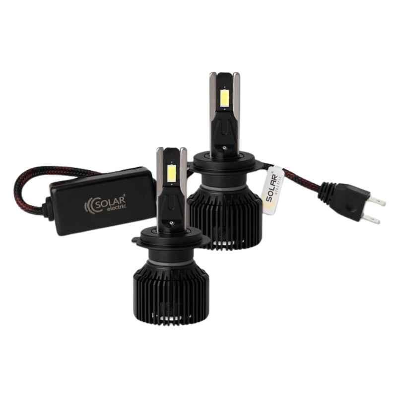 Світлодіодні автолампи LED H7 Solar 12/24V 130W 11000Lm 6500K CSP3570 2шт (8707S2)