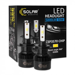 Світлодіодні автолампи LED H7 Solar 12/24V 50W 5000Lm 6500K CSP3570 2шт (8507S2)