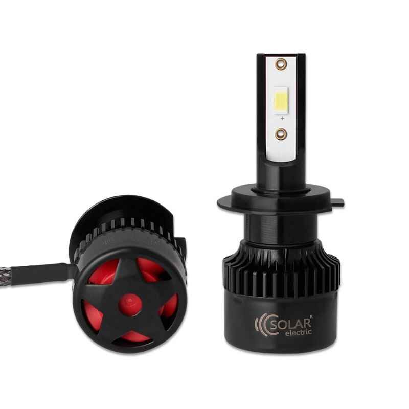 Світлодіодні автолампи LED H7 Solar 12/24V 50W 5000Lm 6500K CSP3570 2шт (8507S2)