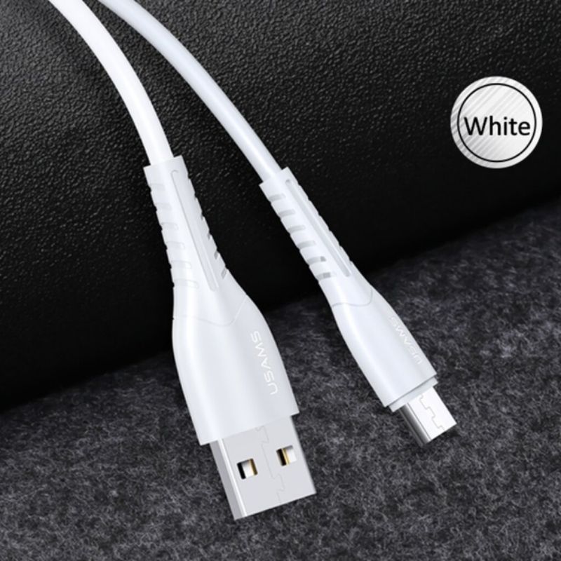 Кабель синхронізації Usams Micro 1M білий (SJ365USB02)