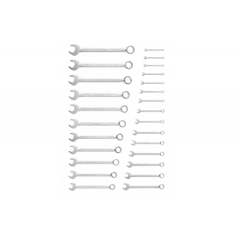 Набір комбінованих ключів 6-32 мм сталь CrV Hogert (HT1W496-1)