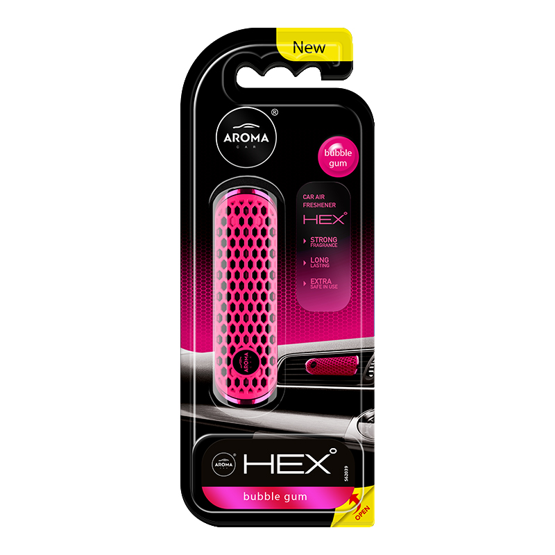 Ароматизатор до машини 10 г Aroma Car HEX - Bubble gum (83582)