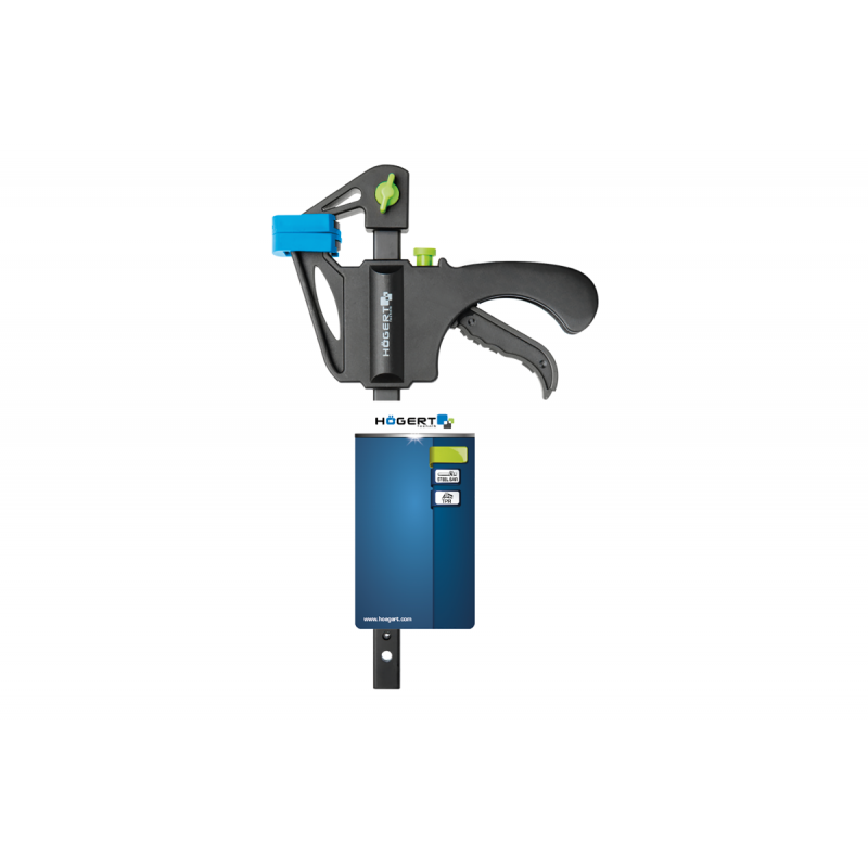 Струбцина столярна швидкозатискна 100 x 34 мм Hogert (HT3B935)