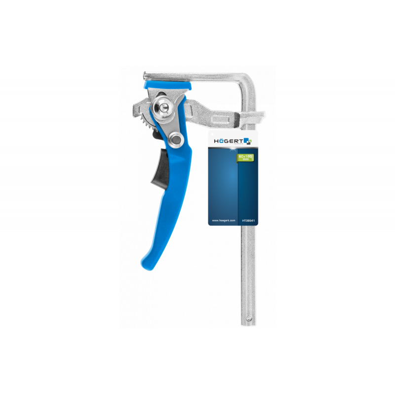 Струбцина важільна швидкозатискна, кована 160 мм Хогерт (HT3B941)