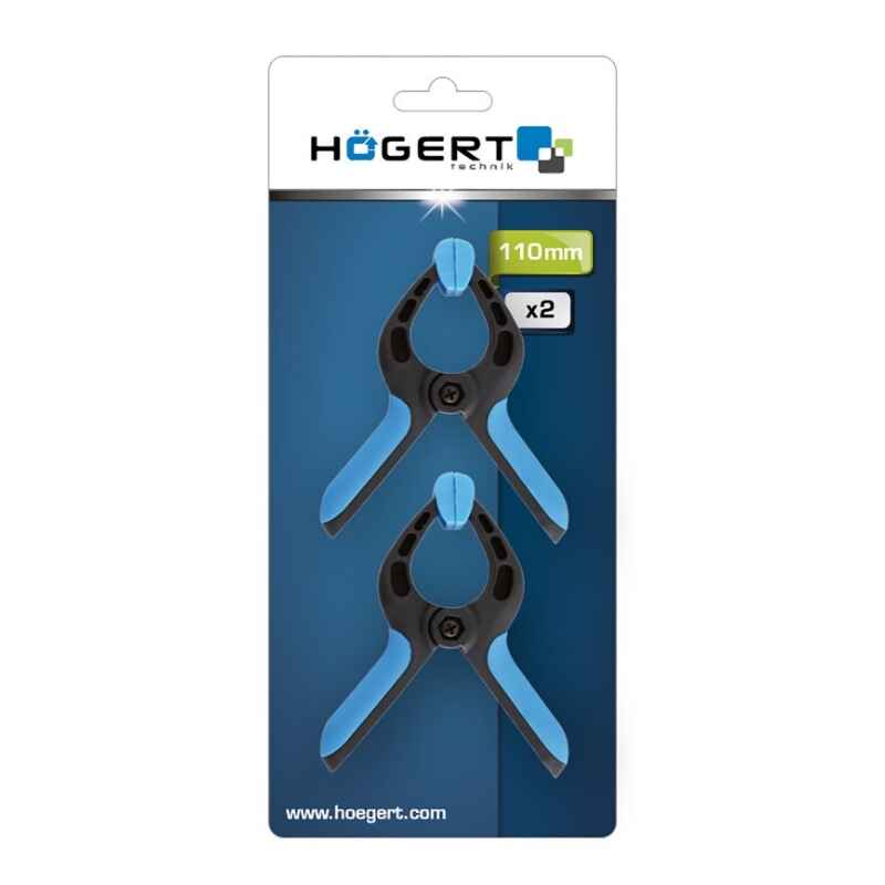 Струбцина пружинная 110 мм 2 шт Hogert (HT3B944)