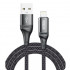 Кабель BREVIA USB to Lightning 1m, black, box (250шт.) (56100BULC1)