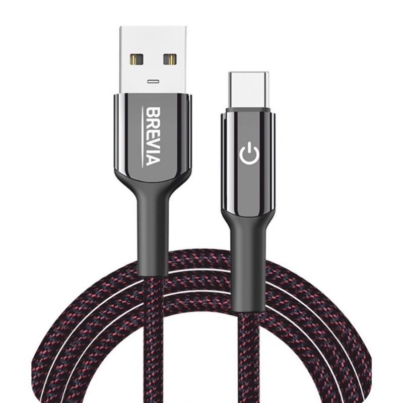Кабель BREVIA USB to Type-C 1,2m, black, box (250шт.) (54120BUCC1)