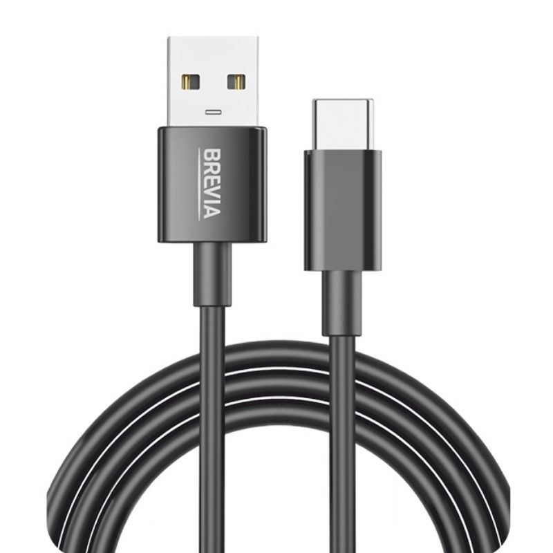 Кабель BREVIA USB to Type-C 1m, black, box (250шт.) (55100BUCC1)