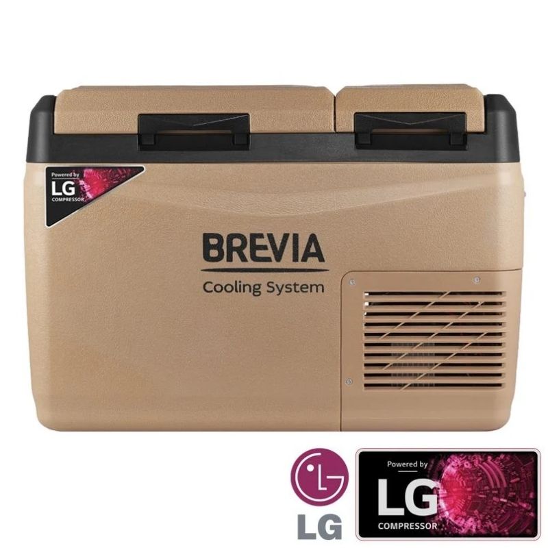 Портативный холодильник 31л BREVIA автохолодильник компрессор LG 12/24В 220В (23335)