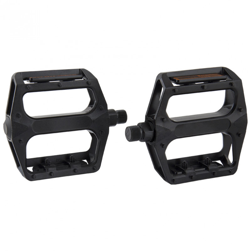 Педалі для велосипеда 108 x 100 x 24 мм GREY'S велопедалі із алюмінієвого сплаву Чорні 2 шт (GR14120)