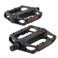 Педалі для велосипеда 108 x 100 x 24 мм GREY'S велопедалі із алюмінієвого сплаву Чорні 2 шт (GR14120)