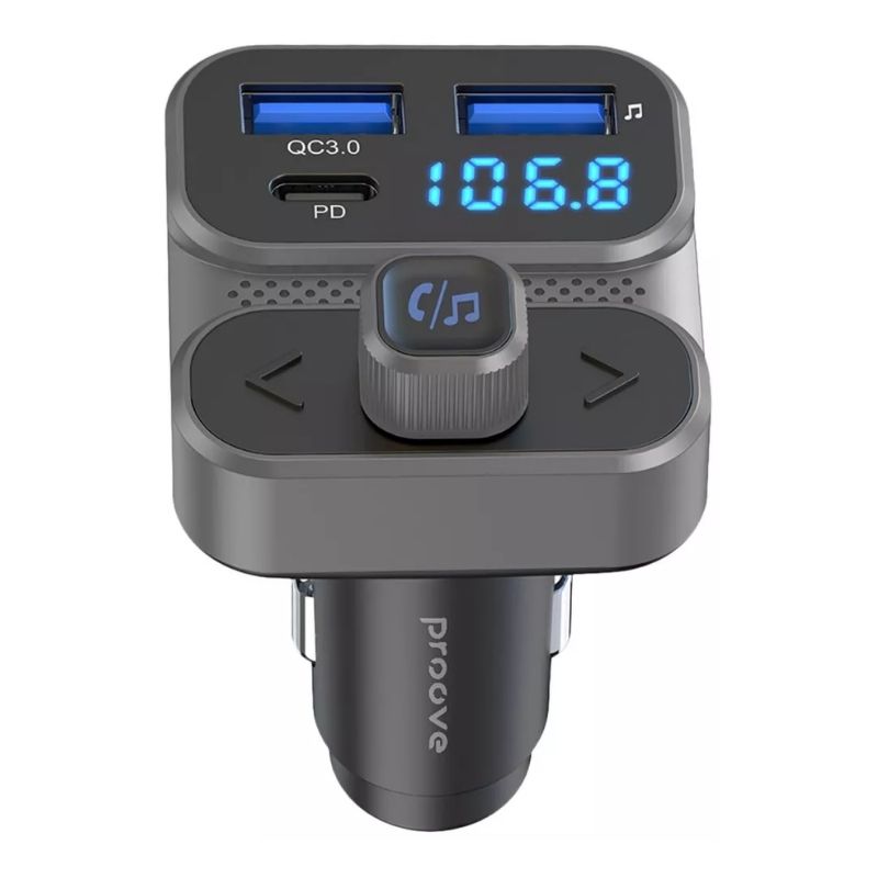 Автомобильное зарядное устройство 30W Proove Type-C+USB Сила тока PD+QC3.0 черный (50881)