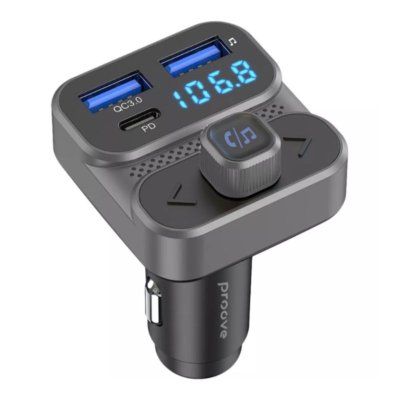 Автомобильное зарядное устройство 30W Proove Type-C+USB Сила тока PD+QC3.0 черный (50881)