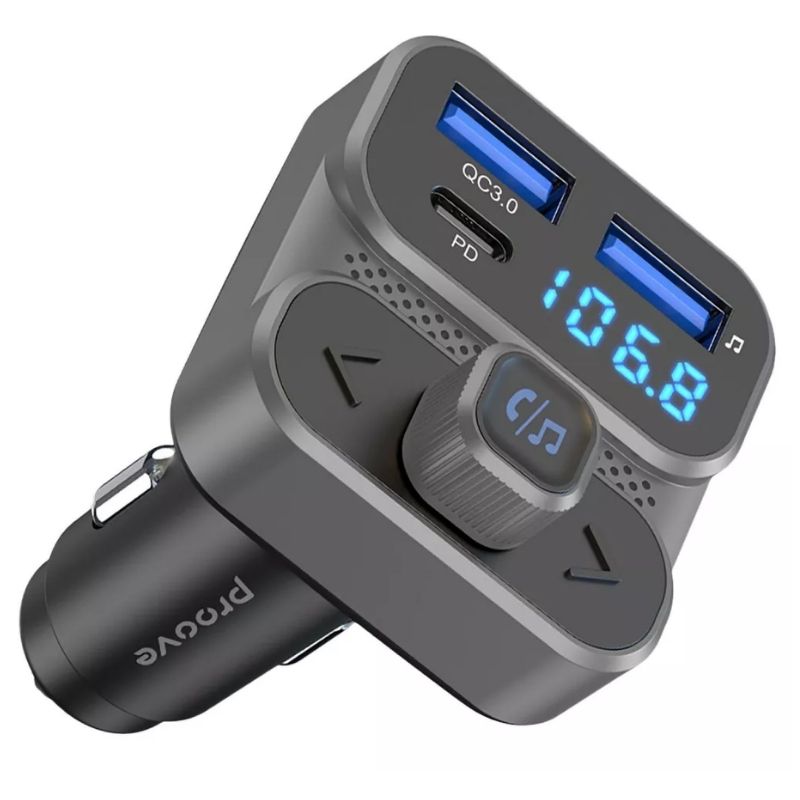 Автомобильное зарядное устройство 30W Proove Type-C+USB Сила тока PD+QC3.0 черный (50881)