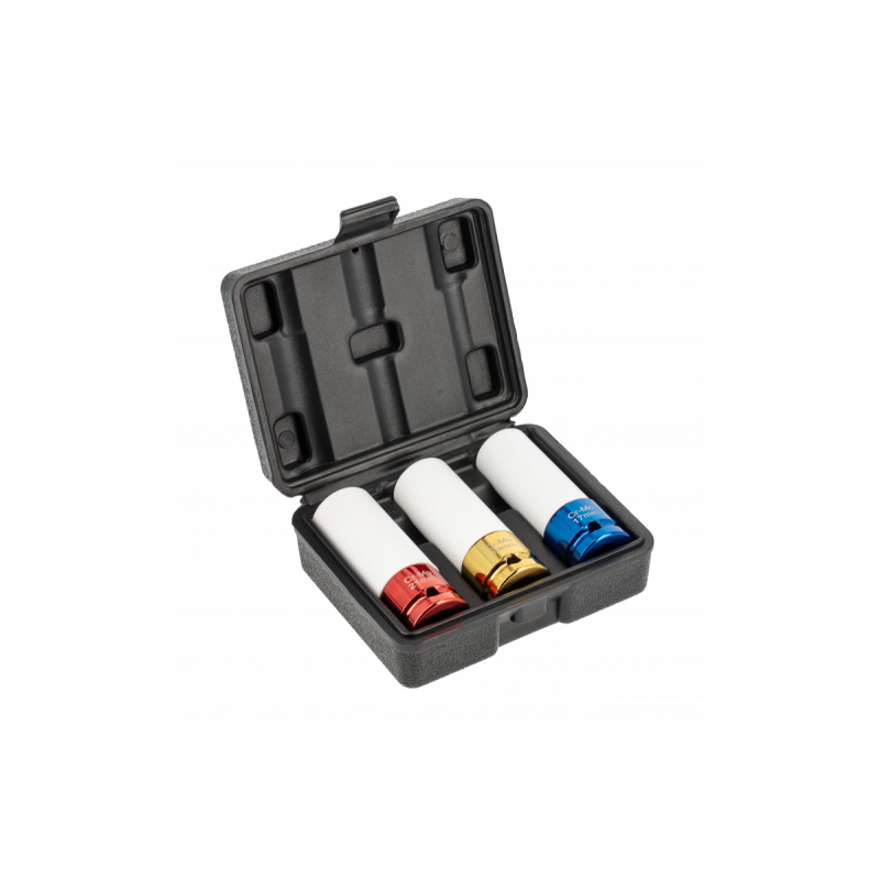 Набір ударних голівок для литих дисків 3 шт. 1/2'' Hogert (HT4R107)