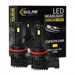 Світлодіодні автолампи LED H8-H11-H16 Solar 12/24V 30W 3000Lm 6500K CSP3570 2шт (8411S2)