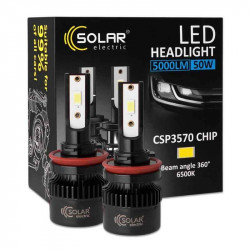Світлодіодні автолампи LED H8-H11-H16 Solar 12/24V 50W 5000Lm 6500K CSP3570 2шт (8511S2)