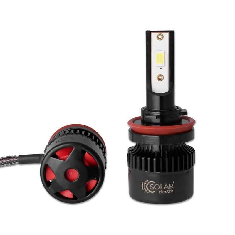 Светодиодные автолампы LED H8-H11-H16 Solar 12/24V 50W 5000Lm 6500K CSP3570 2шт (8511S2)