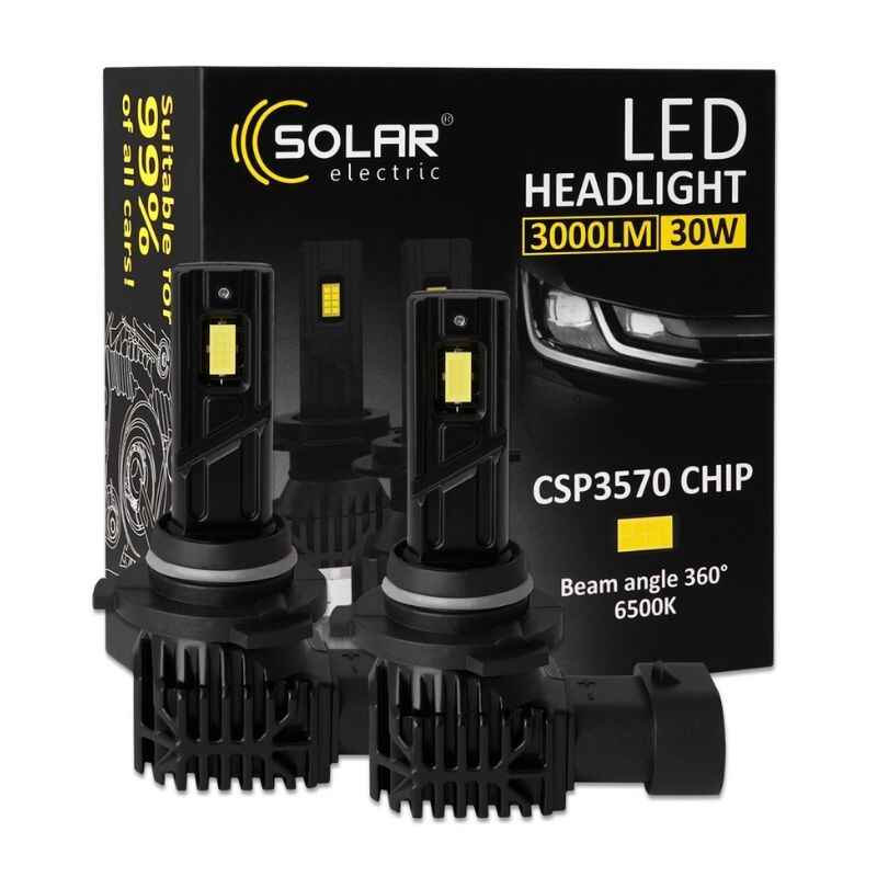 Світлодіодні автолампи LED HB3(9005) Solar 12/24V 30W 3000Lm 6500K CSP3570 2шт (8405S2)