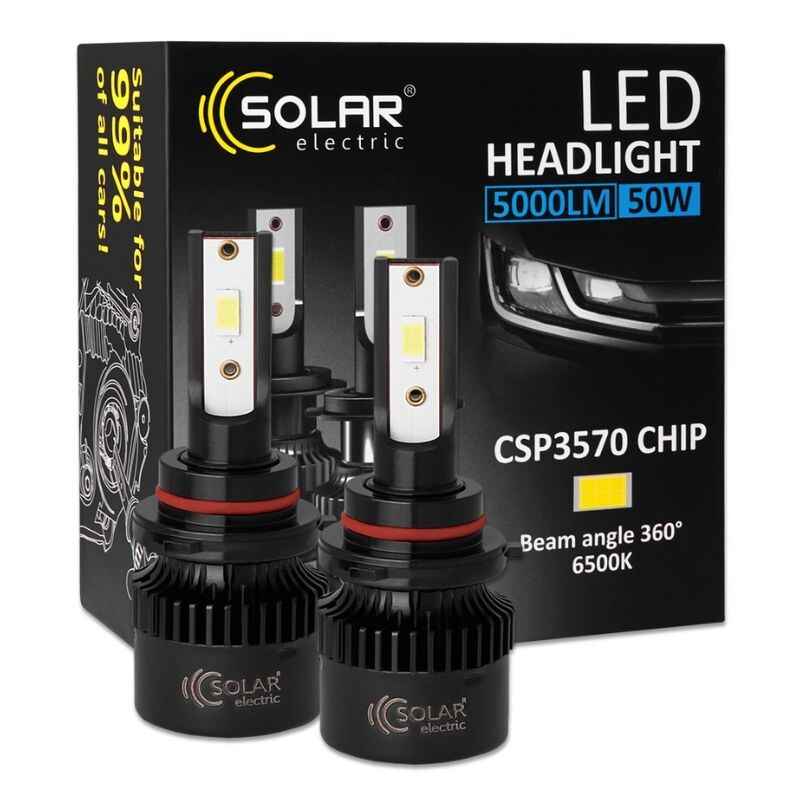 Світлодіодні автолампи LED HB4(9006) Solar 12/24V 50W 5000Lm 6500K, CSP3570 2шт (8506S2)