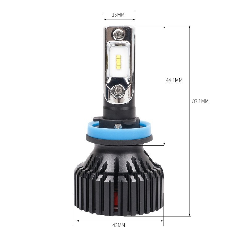 Світлодіодні лампи H11 для авто Carlamp Smart Vision Led автолампи 8000 Lm 6500 K (SM11)