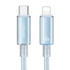 Кабель для зарядки і передачі даних Type-C-Lightning 480Мб/с 30W 1.2м блакитний Usams With Light-Cloud Series (SJ659USB03)