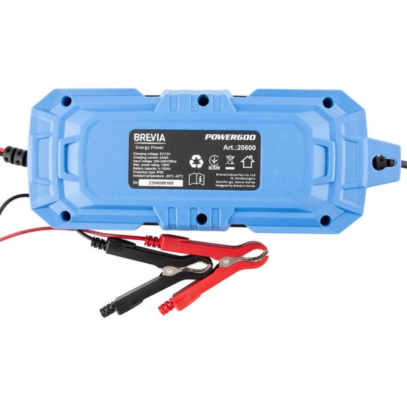Зарядний пристрій Brevia Power 6А заряджання для акумуляторів батарей 4-150 Aг (20600EP)