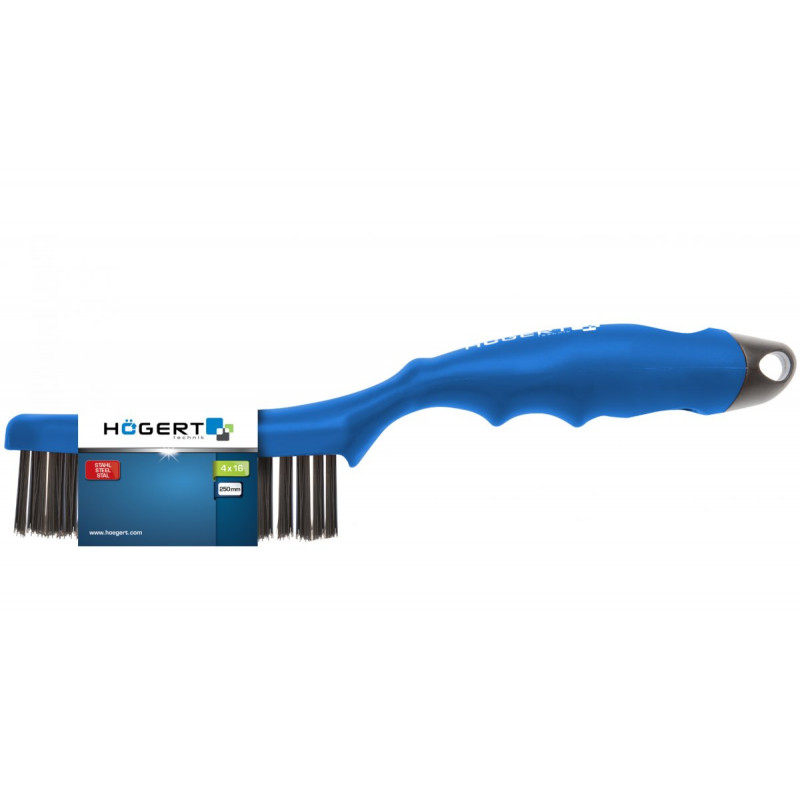 Дротова щітка чотирирядний сталевий дріт Hogert (HT3B621)