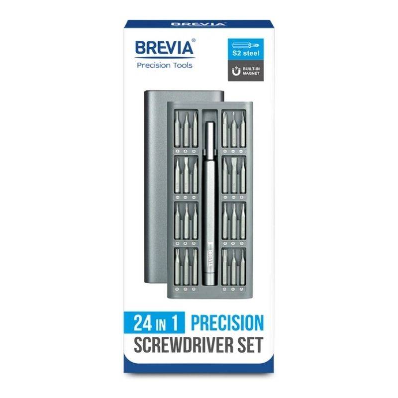 Отвертка с комплектом насадок для точных работ Brevia 24в1 (55024MMC)