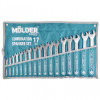 Набір ключів комбінованих 17шт (6-24мм) Molder (MT58117)