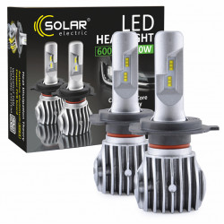 LED автолампа SOLAR H4 12/24V 6500K 6000Lm 50W Cree Chip (8604)
