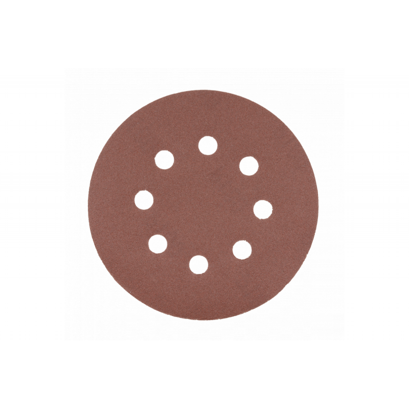 Шліфувальне коло на липучці з отворами 5 штук 125мм G200 Hogert (HT8D127)