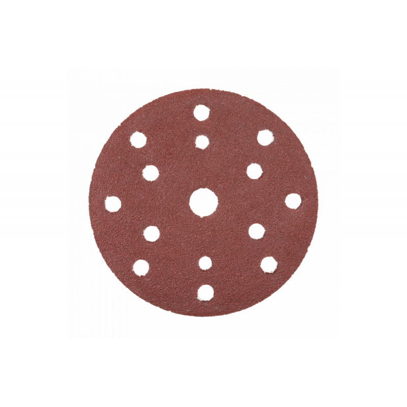 Шліфувальне коло на липучці з отворами 5 шт. 150мм G100 Hogert (HT8D133)