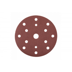 Шліфувальне коло на липучці з отворами 5 шт. 150мм G120 Hogert (HT8D134)