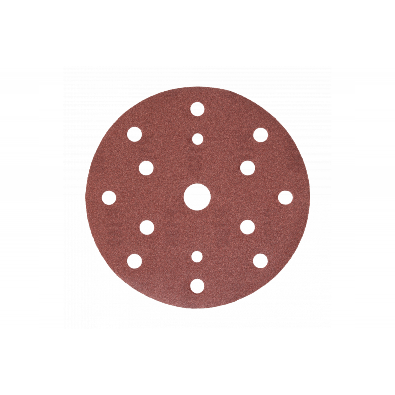 Шліфувальне коло на липучці з отворами 5 шт. 150мм G180 Hogert (HT8D136)