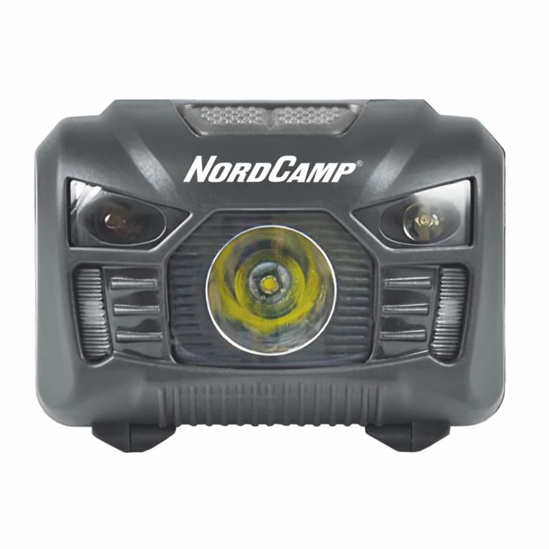 Фонарь налобный 100Lm 3W COB Nord Camp 3xAAA белый/красный IP44 с датчиком движения (NC30200)