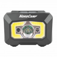 Ліхтар налобний 200Lm 3W XPE/COB Nord Camp 3xAAA білий/червоний IP44 (NC30300)