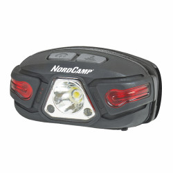 Фонарь налобный 250Lm 5W LED Nord Camp 850mAh белый/красный IP44 с датчиком движения (NC30500)