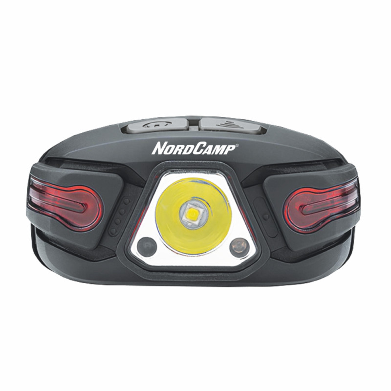 Фонарь налобный 250Lm 5W LED Nord Camp 850mAh белый/красный IP44 с датчиком движения (NC30500)